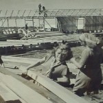 Construção das primeiras moradias