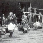 Suábios do Danúbio chegando ao Porto de Santos (SP)